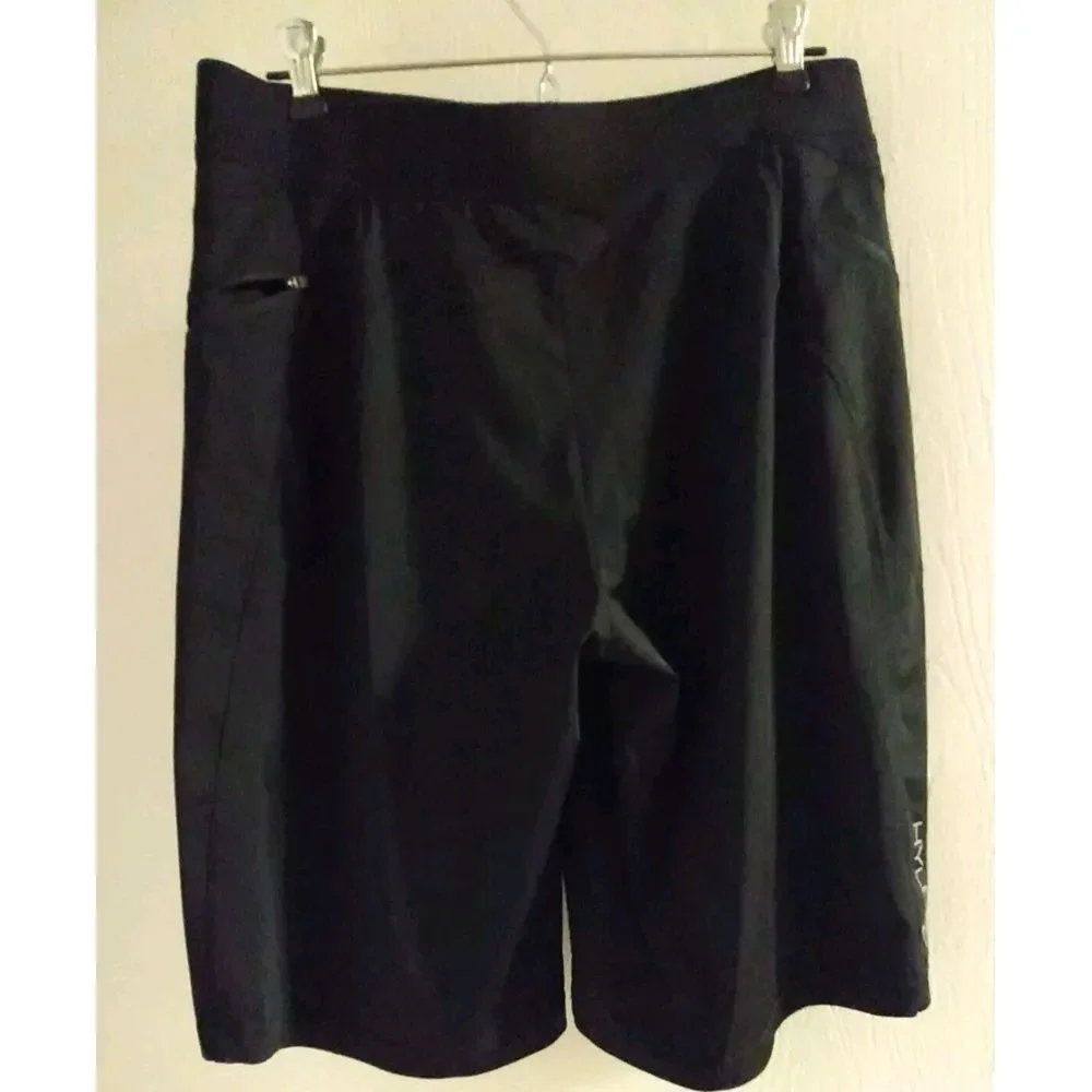 Hylete Men Black Side Zip Pocket Activewear Training Gym Athletic Shorts Size‎ M